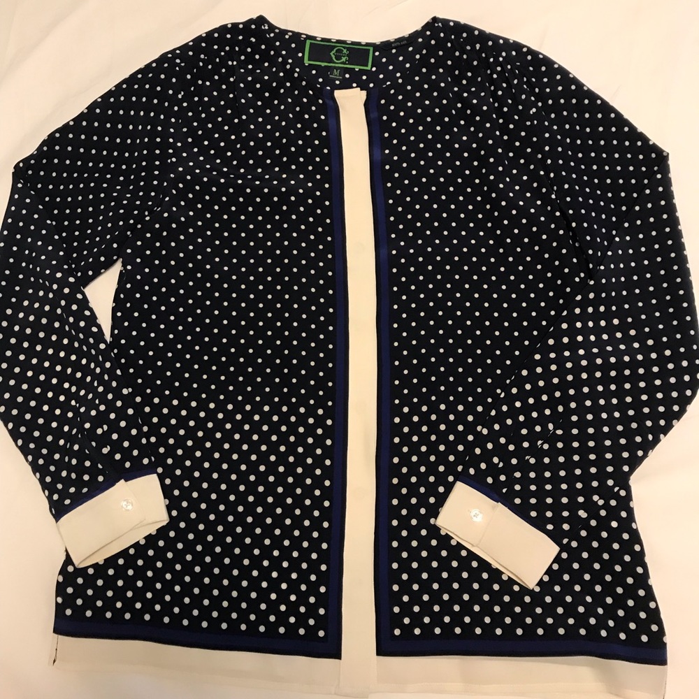 Women’s silk button down tunic top